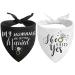 My Humans are Getting Married She Said Yes Dog Bandana, Wedding Engagement Photos, Pet Scarf Accessories,Pet Accessories for Dog Lovers, Bridal Shower Gift, Pack of 2