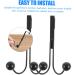 KICHOUSE 2pcs Double Hook Wall Mounted Organizer Over Door Storage Rack Door Hanger Metal Clothes Hook 14x9cm Black - Buy Online on GoSupps.com