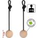 Alpidex Training Balls Set - Wooden Climbing Fitness Balls (5cm 7cm 12cm) - Premium Beech Wood for Optimal Performance - Buy Online on GoSupps.com