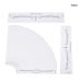 100pcs Disposable Brow Ruler - Transparent Microblading Stickers for Perfect Symmetrical Eyebrows | International Shipping - Buy Online on GoSupps.com