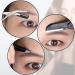PNPGDYK Eyebrow Scissors with Comb Eyebrow Trimmer Scissors Stainless Steel Eyebrow Trimmer Eyelash Comb Eyebrow Comb Beauty Tool 3 Piece Set for Men Women (Black) - Buy Online on GoSupps.com