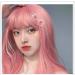Uwowo Long Straight Pink Wig - Heat Resistant Synthetic Hair Cosplay Lolita Wigs for Anime Parties | International Shipping Available - Buy Online on GoSupps.com