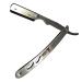 CS-102 Stainless Steel Professional Barber Straight Edge Razor | Includes 15 Astra Double Edge Blades - Best for Barbers & Shaving Enthusiasts - Buy Online on GoSupps.com