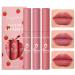 3 PCS Nude Matte Liquid Lipstick Set  Natural Matte Velvet Lip Tint Smooth Crayon Lip Stain  Moisturizing Mini Lip Gloss Long-Lasting Waterproof Non-stick Cup Not Fade Matte Lipstick for Women & Girls (C)