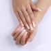 YOSOMK Long Square Ombre Pink Press on Nails - False Fake Nails for Women | Stick On Artificial Nails with Glue - Static Nails - Buy Online on GoSupps.com