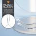 Nuobesty Sunglasses Brackets - Universal Metal Replacement for Glasses Repair Set | 1 Pair Blue Schnapps Glasses - Buy Online on GoSupps.com