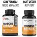 Crazy Muscle Powerful Keto Friendly DHEA Supplement: Muscle Attack is a Booster for Men and Women to Increase & Maintain Test Levels and Prevents Side Effects - Bodybuilding Supplements - 90 Tablets - Buy Online on GoSupps.com