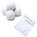 Hoappa 4Pcs 3 inches Wool Dryer Balls and 2 Pack Mesh Laundry Bags in 2 Sizes ( 12 x 16 inches 16 x 20 inches )