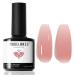 Modelones Jelly Gel Nail Polish 15ML Sheer Light Pink Translucent Sheer Nude Colors Neutral Skin Tone Gel Polish Soak off U V LED Cured at Home Salon DIY French Manicure Nails Art Jelly Nude Pink