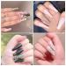 Nonmol 240PCS Extra Long Clear Coffin Nail Tips - XXL Ballerina Acrylic Fake Nails with Box - 12 Sizes for Nail Salons and DIY Nail Art - Buy Online on GoSupps.com