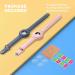 VEGO Kids AirTag Bracelet 2 Pack Silicone Watch Bands + 4 Pack Anti-Scratch Films | Upgraded Metal Studs | Anti-Dropping Wristband | Compatible with AirTag | Pink & Blue Gray - Buy Online on GoSupps.com