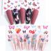6 Sheets Manicure Tool Self -adhesive Foils Wraps Butterfly-shape Designs DIY Nail Art Stickers Butterfly-shape Nail Art Stickers - Buy Online on GoSupps.com