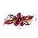 Jovono Red Wedding Hair Clip | Bridal Hairpins & Flower Headpiece for Women & Girls - Perfect Hair Accessories - Buy Online on GoSupps.com