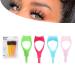 3 in1 Eyelashes Tools Mascara Shield Applicator Guard Eyelash Comb Multifunctional Mascara Shield Applicator Guard for Upper Lower Eye Lash Makeup (Color : 4Pcs Mascara Shield+Eyelash Comb)