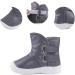 LACOFIA Toddler Anti-Slip Waterproof Snow Boots - Gray (6 UK Child) | Winter Warm Rubber Sole - Buy Online on GoSupps.com