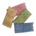 Peacegoods Lavender Eye Pillows (Pack of 4) Scented Flax Weighted - Made USA - use for Yoga Relaxation Headache Relief - Block Print Cotton Bulk - Leaf Blue Yellow Pink Green