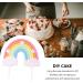 Rainbow Cake Topper Soft Pottery Rainbow Cake Decorations Colorful Rainbow Cupecake Topper personalized Cake Topper Happy Birthday Cake Toppers Birthday Party Decorations Supplies(Multicolor) - Buy Online on GoSupps.com