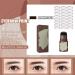 Brown Black Eyebrow Stamp Stencil Kit with 24 Reusable Thick & Thin Brow Stencils - Pomade Eyebrow Shaping Definer Set - Buy Online on GoSupps.com