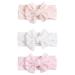 Taicols 3 pieces baby headband girl baby hair band nylon elastic turban headbands with arches children hair accessories for children toddlers infants newborns