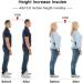 SQHT Height Increase Insoles - Heel Lift Inserts for Leg Length Discrepancies Achilles Tendonitis Heel Cups - Large 0.6 Inch - Pack of 2 - Buy Online on GoSupps.com