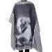 Multifunctional hairdressing cloak haircut hairdresser black waterproof hair cutting apron wrap wrap protect for hair styling cuts and colors home barber shop