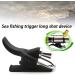 LIZHOUMIL 2 Pack Sea Fishing Casting Trigger & Cannon Clip Set - Bionic Finger & Thumb Button for Fixed Spool Casting - Beach Fishing Aid in Black - Buy Online on GoSupps.com