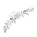 Angoily Bridal Comb for Wedding Silver Leaf Hair Comb Wedding Hair Clip Goddess Headpiece Wedding Hair Comb Silver Retro Hair Combs Bridal Hair Clip Bride Manual Hair Accessories