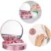 Solustrie Starry Sky Glasses Case | Travel Contact Lenses Organizer | Portable Eye Lens Holder & Mirror - Pink - Buy Online on GoSupps.com