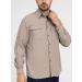 WORK IDEA Men's Sun Protection Hiking Shirt UPF 50+ UV Quick Dry Cooling Long Sleeve Fishing Shirt - Dark Beige | Size Medium - Buy Online on GoSupps.com