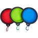 Buy Zuofeng Reisenapf Foldable Dog Water Bowl - Portable Silicone Feeding Set for Cats & Dogs | 3 Colors: Blue Green Red | International Shipping Available - Buy Online on GoSupps.com