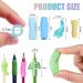 18 Pieces Ergonomic Pencil Handles for Children & Adults | Soft Silicone Pen Holders for Handwriting Training - Left & Right Handed Writing Tools - Buy Online on GoSupps.com