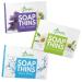 BAMBOEARTH Antibacterial Paper Soap Sheets Strips For Hand Washing - 3 Packs Portable Disinfecting Pocket Travel Soap Sheet Dissolvable & Disposable Camping Mini Size Dry SoapSheets For laundry Hands (Variety Pack Of 3)