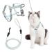Doryum Cat Harness and Leash Set Adjustable Cat Harness with Leash Escape Proof Soft Pet Harness and Leash Kitten Vest Harness for Small Dog Cat Pet Outdoor Training Walking Running (S)