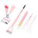 gernie 5Pcs Eyelash Eyebrow Makeup Tool Curler Eyebrows Eye Eyelashes Double Ended for Pink Comb Brush Utensil Tool Tool Household Brush Set Brush Brush Kit Hair Combs