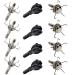 Ontsho 100 Grain Small Game Broadheads Judo and Hammer Mixed 12PK Broadhead Case Small Game Arrow Tips Screw-in Arrowheads