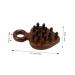 Anneome Wide Comb for Curly Hair - No Static Portable Wooden Ridge Comb for Scalp Care | 12.10x8.50cm Brown - Buy Online on GoSupps.com