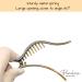 Parcelona French Brill Beak Medium Shell Claw Clip for Women - Buy Online on GoSupps.com