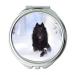 Mirror makeup mirror Dog Belgian Shepherd Dog Groenendael Running Dog Pocket Mirror portable mirror