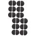 FOMIYES 24 Pairs Non-Slip Stickers High Heels Shoes Accessory Non Skid Pads for Shoes Noise Reduction Sole Stick Shoe Sole Stickers Shoe Accessories Rubber Men's Shoes Protective Shoes