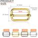 CooBigo 1 Inch Metal Adjustable Slide Buckles - 25 Pack Mixed - Purse, Bag, and Backpack Hardware Supplies - Buy Online on GoSupps.com