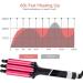 3 Barrel Hair Crimper Iron 0.78 Inch Ceramic Beach Hair Waver - LCD Display, Fast Heating Crimping Iron for Deep Waves - Valentines Gifts for Women - Buy Online on GoSupps.com