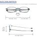 MMOWW Foldable Anti-Blue Light Reading Glasses for Women & Men - Telescopic Rod Zipper Keychain Mini Size (+2.5 Blue) - Buy Online on GoSupps.com