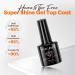 Modelones Hema-Free Gel Top Coat No Wipe Top Coat Gel Nail Polish Glossy Shine Long Lasting for Gel Polish Nails Protect Soak Off Home Salon Manicure U V/LED Needed - Buy Online on GoSupps.com