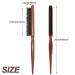 Sularpek Teasing Hair Brush - Boar Bristle Toupe Brush with Wooden Handle for Long Thick Curly Wavy Dry or Damaged Hair - Buy Online on GoSupps.com