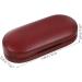 Homsfou Travel Bag Set - Portable Sunglasses & Contact Lens Case - Double Glasses Holder - Compact Red PU Design for Easy Travel - Buy Online on GoSupps.com