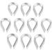 10Pcs 1/8 Wire Rope Chain Thimble for Boat Rigging | 316 Stainless | Anchor & Splicing Tool - Buy Online on GoSupps.com