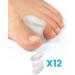 Upgraded Gel Toe Separators - 12 Pack Aloe Vera Infused Silicone Spacers for Bunion & Callus Relief - Men & Women (Medium Size - Buy Online on GoSupps.com