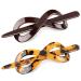 Noverlife 2PCS Cellulose Acetate Hair Slide & Stick Set | Tortoise Shell Hair Barrette Pins for Women & Girls | French Style Ponytail Updo - Buy Online on GoSupps.com