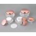 Zeoabsy 6-Pack 15ml Transparent Acrylic Diamond Containers with Pink Screw Caps - Ideal for Creams Lotions Nail Art & Lip Balm - Buy Online on GoSupps.com