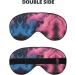 Ultra-Soft Light-Blocking Eye Mask - Blue & Red Fire Print for Optimal Comfort & Restful Sleep | International Shipping Available - Buy Online on GoSupps.com